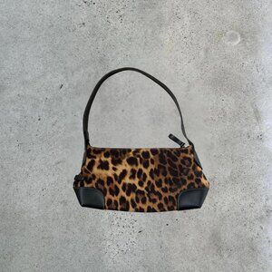 Vintage Nine West cheetah print shoulder bag